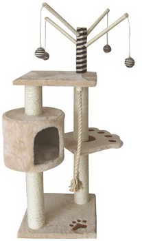 Игровой комплекс для кошек Fauna International Vitor, бежевая, 40 х 40 х 125 см