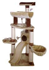 Игровая площадка для кошек Fauna International Shantal бежево- коричневая, 49 х 49 х 145 см