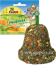 Колокольчик из сена для грызунов Jr Farm с морковью, 1 шт