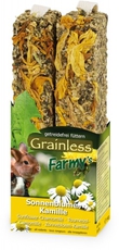 Лакомство для грызунов Jr Farm Grainless палочки беззерновые, с подсолнечником и ромашкой, 140 г