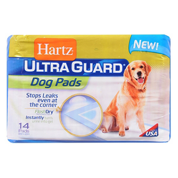 Пеленки для собак и щенков Hartz Ultra Guard Training Pads, впитывающие,  54x54 см, 14 шт