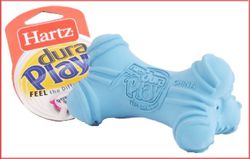 Игрушка для собак Hartz Flexa Foam гантель, трехгранная, малая