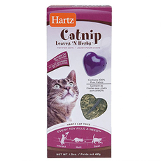 Игрушка для кошек Hartz Catnip Leaves 'N Herbs сердечко с кошачьей мятой