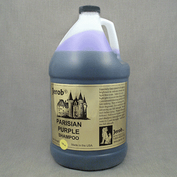 Шампунь оттеночный для животных белых окрасов Jerob Parisian Purple Shampoo 3,78 л