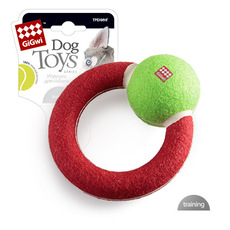 Игрушка для собак GIGwi круг с наполнителем, 14 см