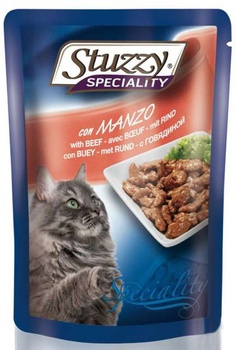 Консервированный корм для взрослых кошек Stuzzy Speciality с говядиной 100 г 24 шт 100 г