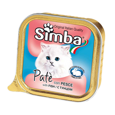 Консервированный корм для взрослых кошек Simba паштет с тунцом 100 г