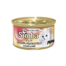 Консервированный корм для взрослых кошек Simba с сердцем и куриной печенью 85 г