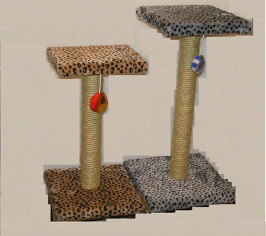 Когтеточка для кошки Пушок, сизалевая, зонтик, 50 см, 31 х 31 х 54 см