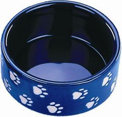 Миска для собак Nobby, керамика, синяя, 11 см
