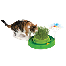 Игровой круг с мини-садом с травой зеленый Catit 
