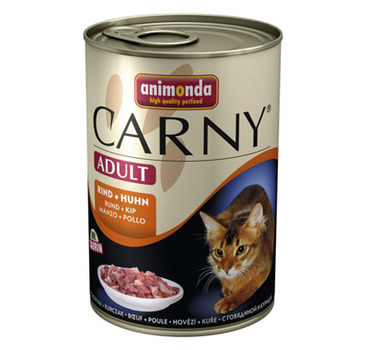Консервированный корм для взрослых кошек Animonda Cat Carny Adult с говядиной и курицей 400 г