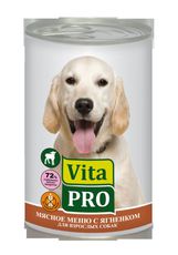 Консервы для взрослых собак от 1г Vitapro с ягненком 400 г