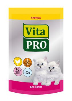 Консервированный вляжный корм для котят Vitapro  с курицой 100 г
