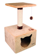Дом-когтеточка для кошек Dezzie Вильц, 35 х 35 х 60 см, сизаль, дерево