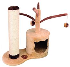Дом-когтеточка для кошек Dezzie Дубай, 58 х 28 х 60 см, сизаль, дерево