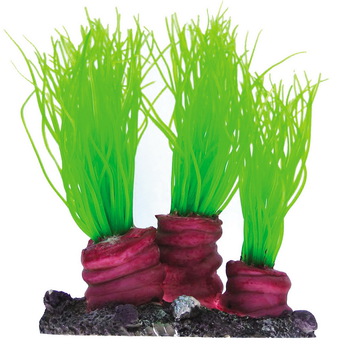 Мягкий коралл в аквариум Dezzie 24x20x18 см, резина, зеленый