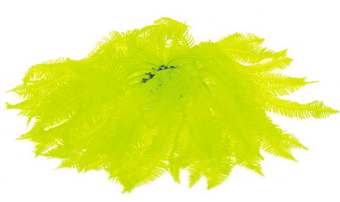 Мягкий коралл в аквариум Dezzie 23x23x12 см, силикон, желтый