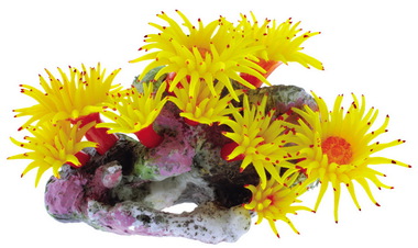 Мягкий коралл в аквариум Dezzie 20x12x14 см, пластик