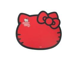 Коврик для кормления для кошек Hello Kitty Pet Feeding Mat Red Kitty красный