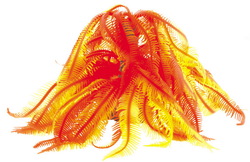 Распылитель в аквариум Dezzie Мягкий коралл № 51, 12 x 12 x 17 см, силикон, красно-желтый