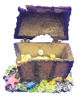 Распылитель в аквариум  Dezzie Сундук, 11 x 8,5 x 8,5 см, пластик