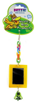 Игрушка для птиц Dezzie Рамка зеркало, 20 х 5,5 см
