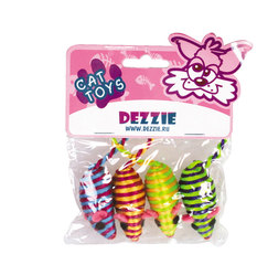 Игрушка для кошек Dezzie Сталкер мыши, 5 см, пластик