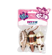 Игрушка для кошек Dezzie Имидж мыши, 7,5 см, пластик