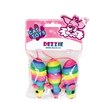 Игрушка для кошек Dezzie Краски мыши, 7,5 см, пластик