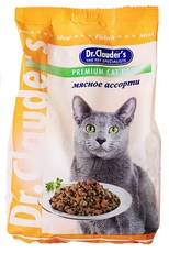 Сухой корм для взрослых кошек Dr. Clauders мясное ассорти