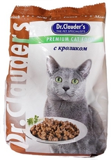 Сухой корм для взрослых кошек Dr. Clauders с кроликом