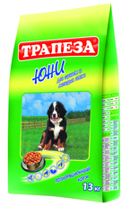 Сухой корм для щенков Трапеза Юни