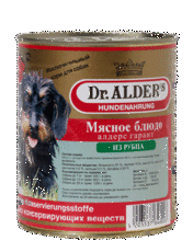 Консервы для взрослых собак Dr. Alder's Garant паштет с рубцом 750гр