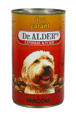 Консервы для взрослых собак Dog Garant кусочки в желе с говядиной 1200 г 6 шт