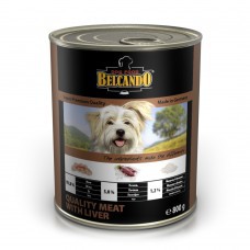 Консервы для взрослых собак Belcando отборное мясо с печенью 800 г 12 шт