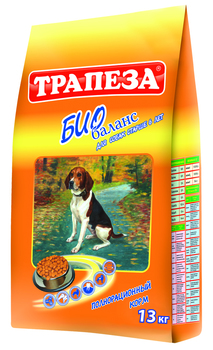 Сухой корм для пожилых собак старше 6 лет с умеренной физической нагрузкой Трапеза Био Баланс 10 кг