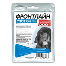 Капли от блох и клещей для собак от 40 до 60 кг Merial S.A.S. Фронтлайн Спотон, 1 пипетка