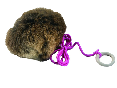 Игрушка для кошек Hagen меховой мяч с веревкой