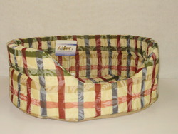 Лежак для собак Бобровый Дворик Лагуна № 2, с бортом, 46x35x16 см