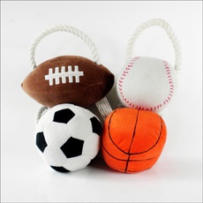 Игрушка для собак футбольный мяч, плюш