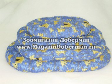 Лежак для собак Бобровый Дворик Эксклюзив № 4, с бортиком, 89x57 см