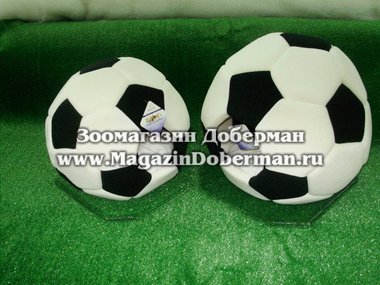Домик для собак Бобровый Дворик Мяч № 2, серия футбол, 47x47 см