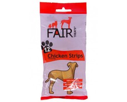 Лакомство для собак Fair Treats Chicken Strips жевательные полоски 100 г