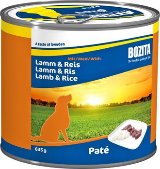 Консервы для взрослых собак Bozita паштет с ягненком и рисом 635 г