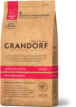 Сухой корм Грандорф для собак средних пород Grandorf Lamb Adult Medium с ягненком и рисом 1 кг, 3 кг, 10 кг