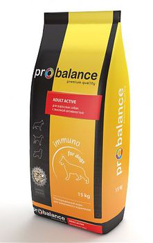 Сухой корм для взрослых собак с высокой активностью Probalance Immuno 15 кг