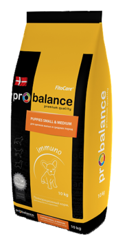 Сухой корм для щенков малых и средних пород Probalance Immuno 3 кг, 10 кг