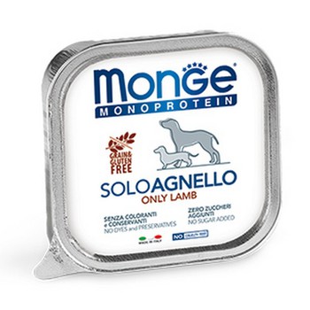 Консервы для взрослых собак Monge Dog Monoprotein Solo паштет из ягненка  150 г