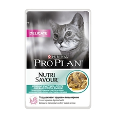 Консервированный корм для взрослых кошек Pro Plan Nutrisavour Delicate Adult Ocean Fish in Gravy 24 шт 85 г